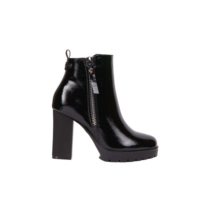 Patent Leather Heeled Ankle Boot