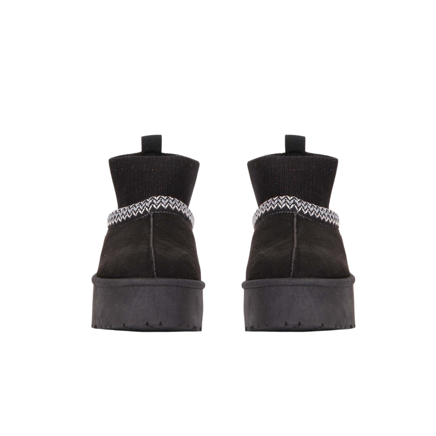 Suede Slip-On Boot with Wool Neck