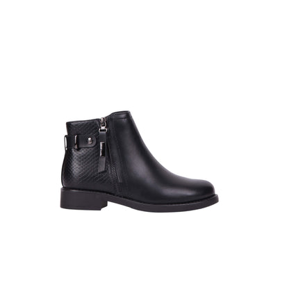 Side Zipper Ankle Boots - 3 CM
