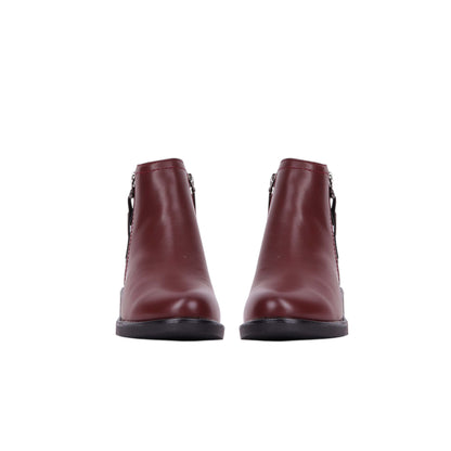 Side Zipper Ankle Boots - 3 CM