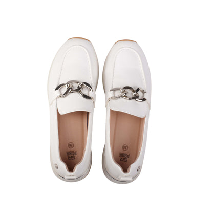 Modern Upper Chain Flat Loafer