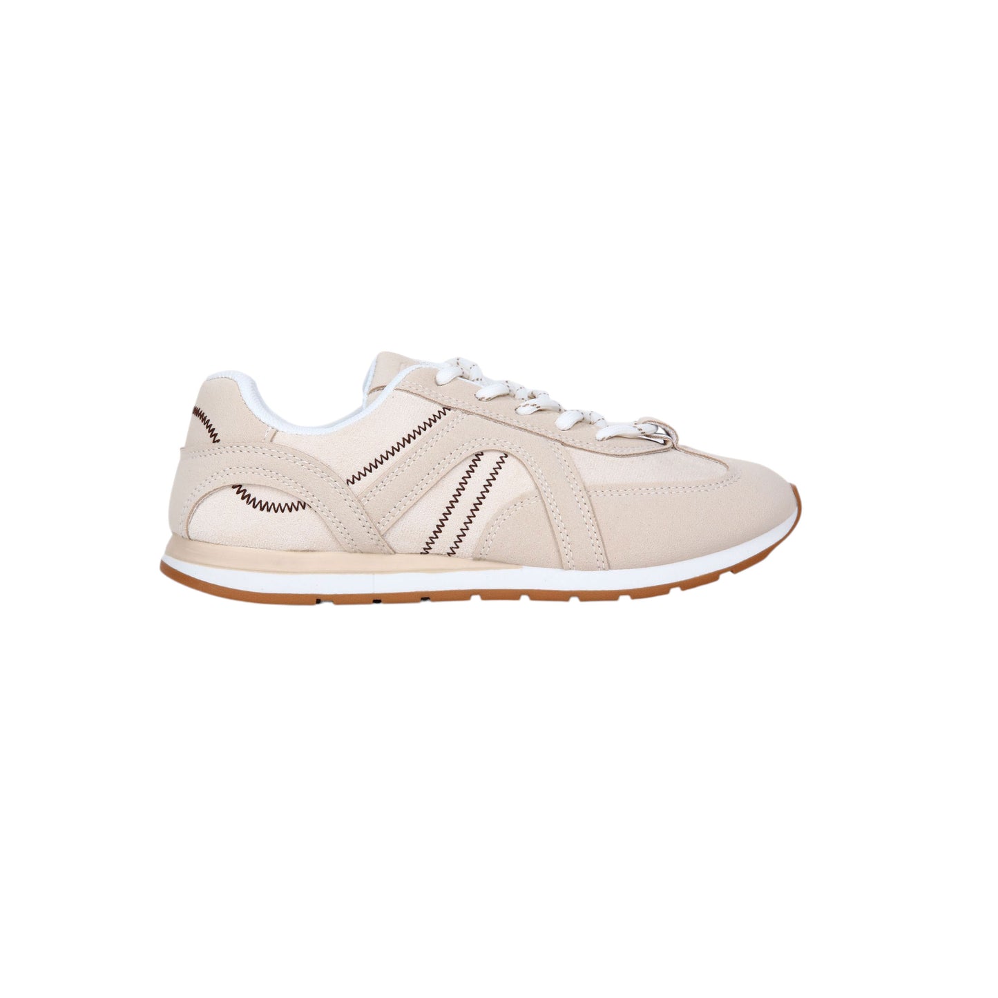 Suede Flat Sneakers