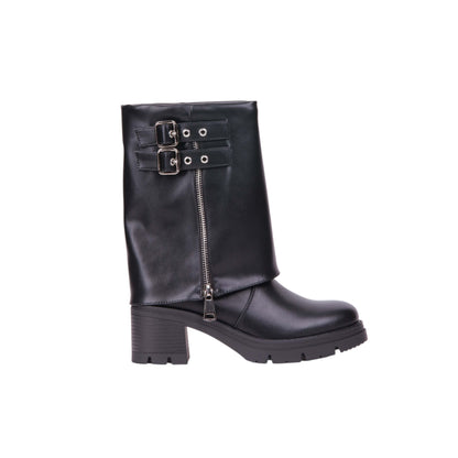 Double Side Buckle Half Boot - 5 CM
