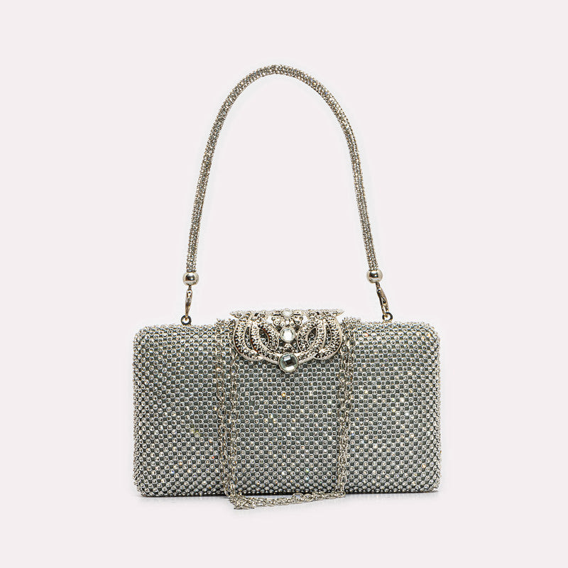 Soiree Clutch with Strass Handle and Chain