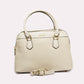 Textured Leather Handbag with Extra Handle