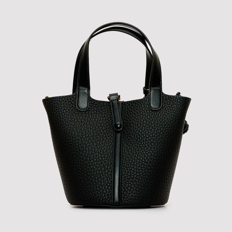 Textured Leather Elegant Handbag