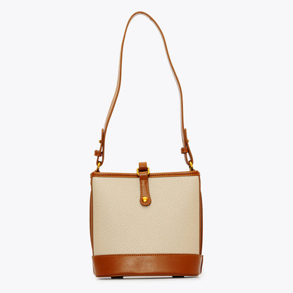 حقيبة كتف جلدية أنيقة بمقبض