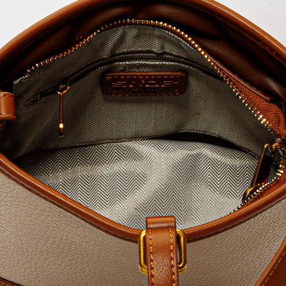 حقيبة كتف جلدية أنيقة بمقبض