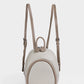 Oval Shaped Leather Backpack