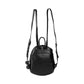 Oval Shaped Leather Backpack