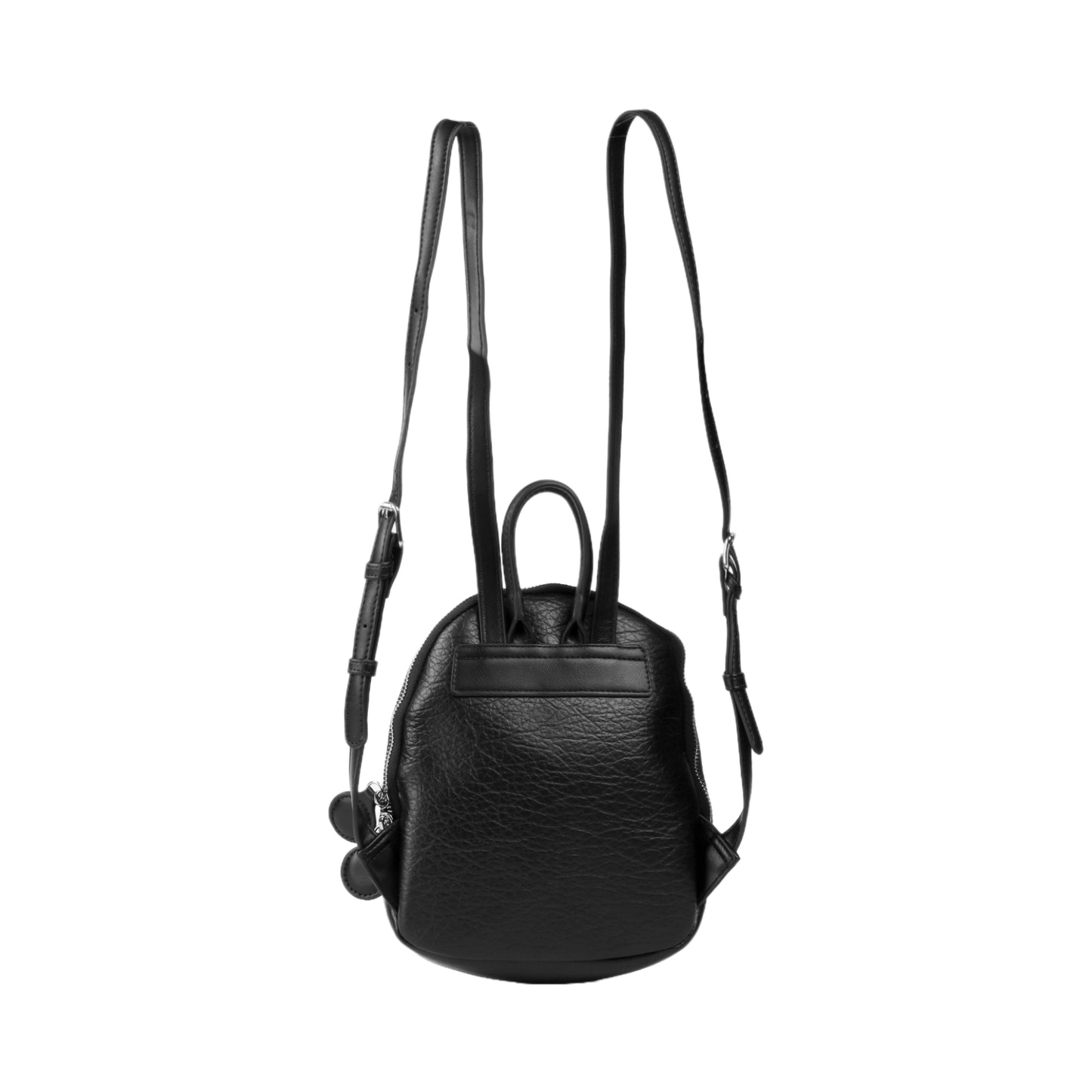 Oval Shaped Leather Backpack