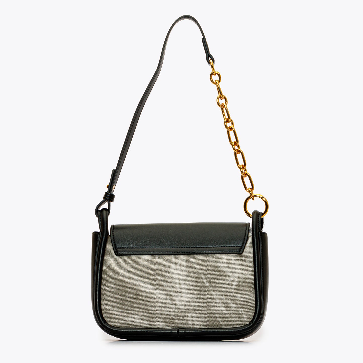 Shoulder Bag with Half Chain Strap