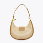 Soft Plain Leather Shoulder Bag with Strap