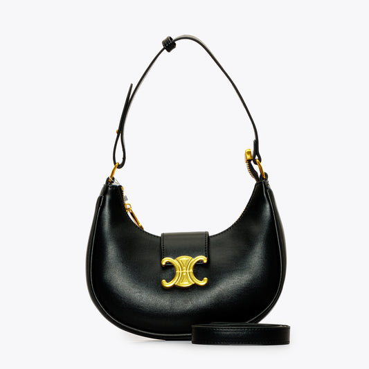 حقيبة كتف جلدية ناعمة مع حزام