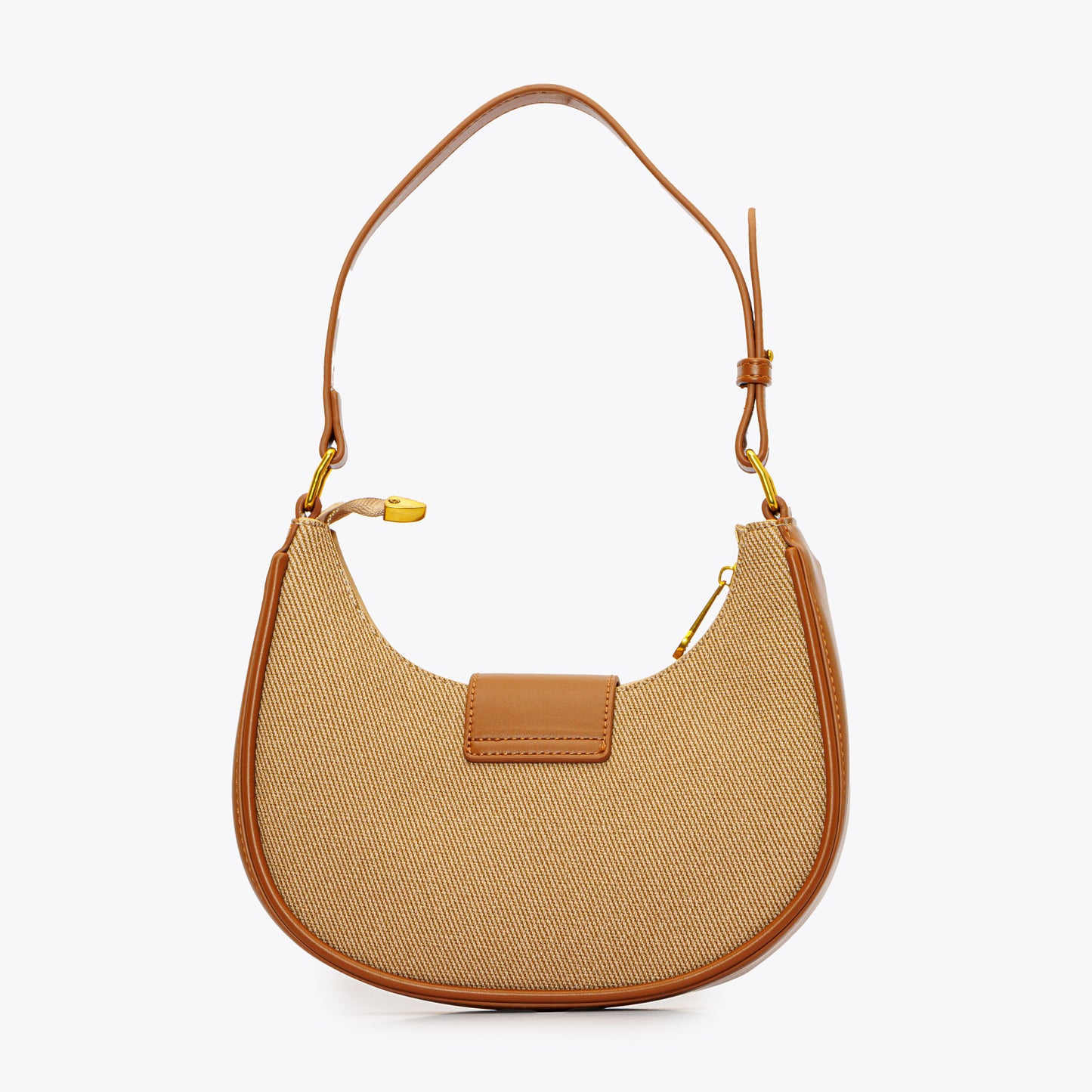 Soft Plain Shoulder Bag with Strap