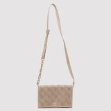 Waved Leather Crossbody Bag