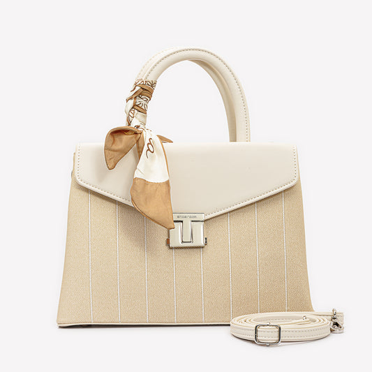 حقيبة يد بإغلاق مغناطيسي مع وشاح