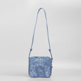 Square Shaped Mini Denim Cross Bag