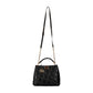 Embossed Leather Handbag with Adjustable Handle