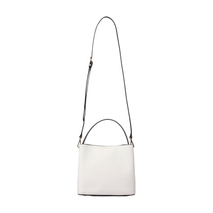 حقيبة يد ثنائية اللون بحزام طويل