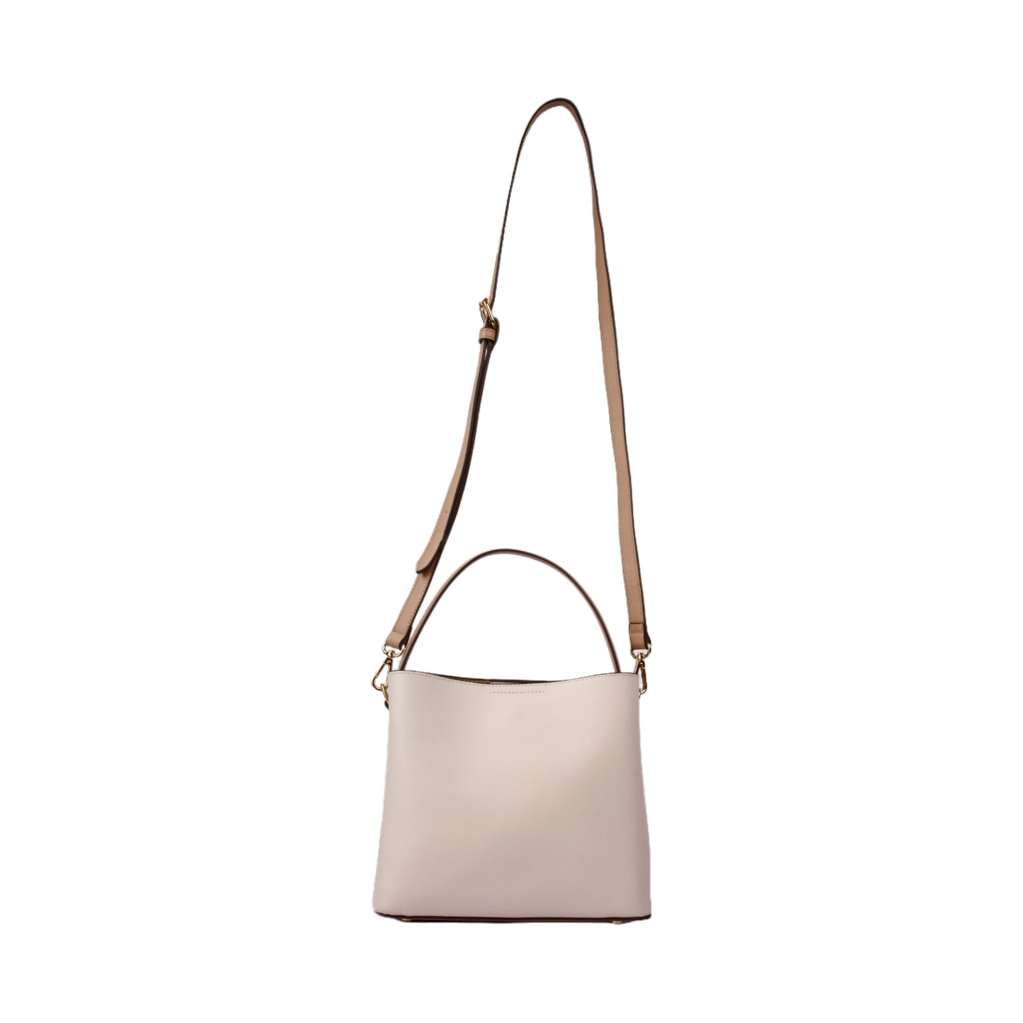 Bi-Color Handbag with Long Strap