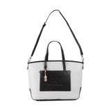 Bi-Tone Handbag with Long Strap