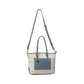 Bi-Tone Handbag with Long Strap