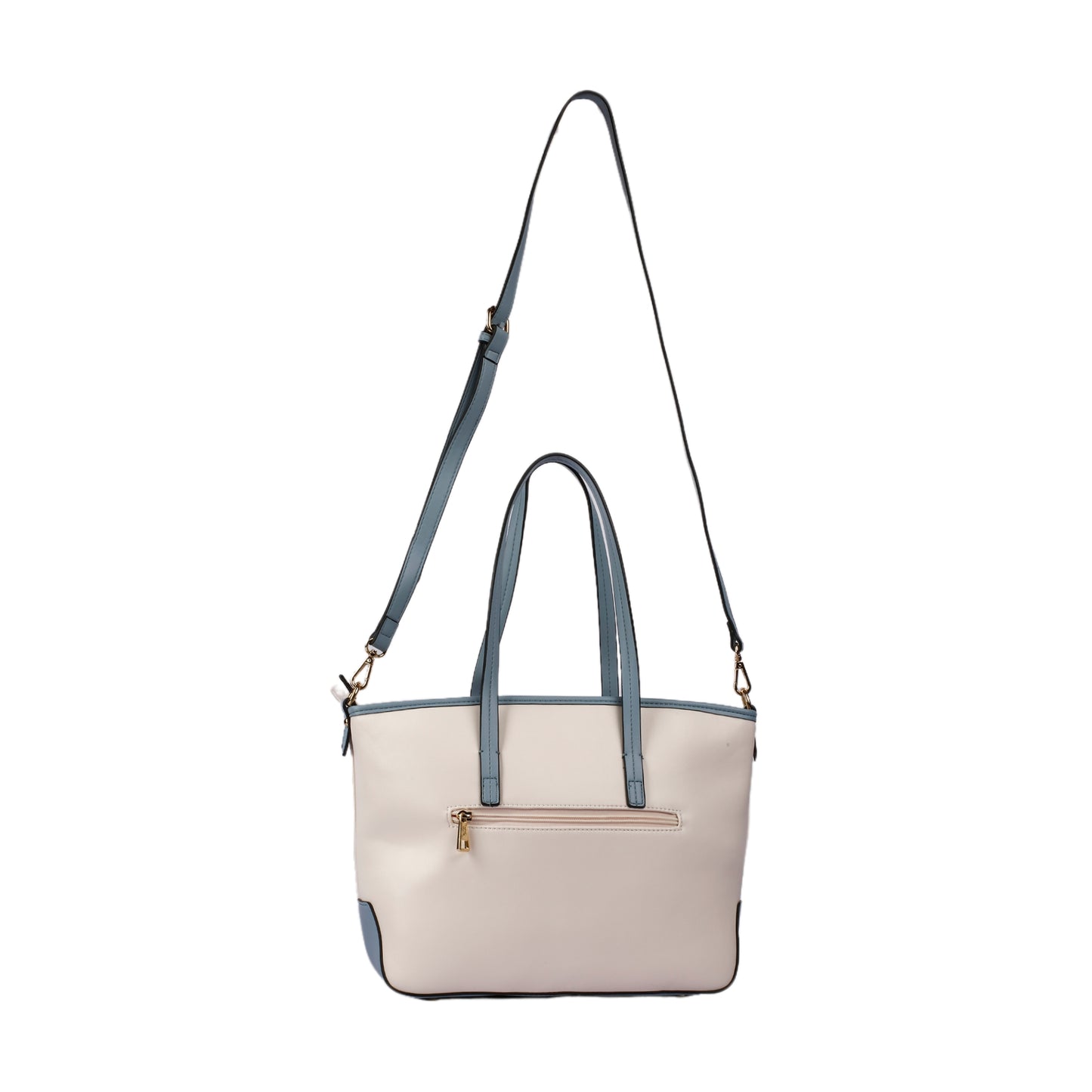 Bi-Tone Handbag with Long Strap