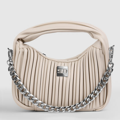 حقيبة يد مضلعة مع سلسلة قابلة للتعديل