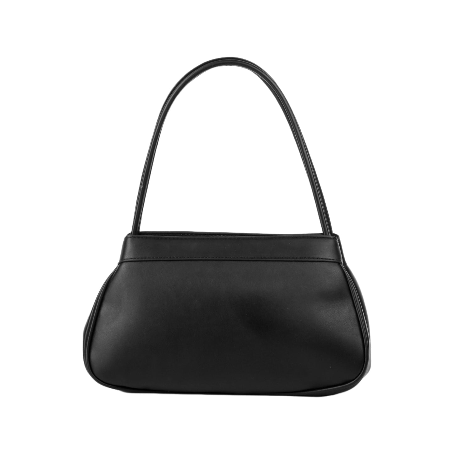 Classic Waved Leather Handbag