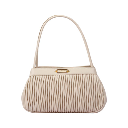 حقيبة يد جلدية كلاسيكية مموجة