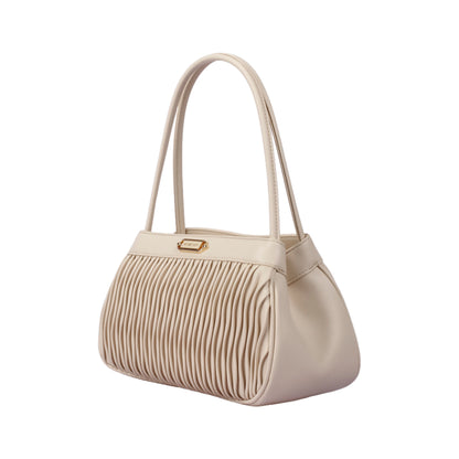 حقيبة يد جلدية كلاسيكية مموجة