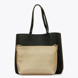 Plain Shoulder Bag with Inner Mini Handbag