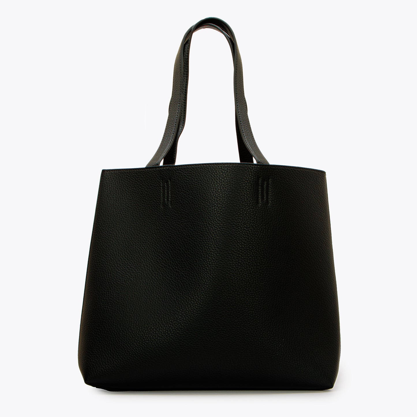 Plain Shoulder Bag with Inner Mini Handbag