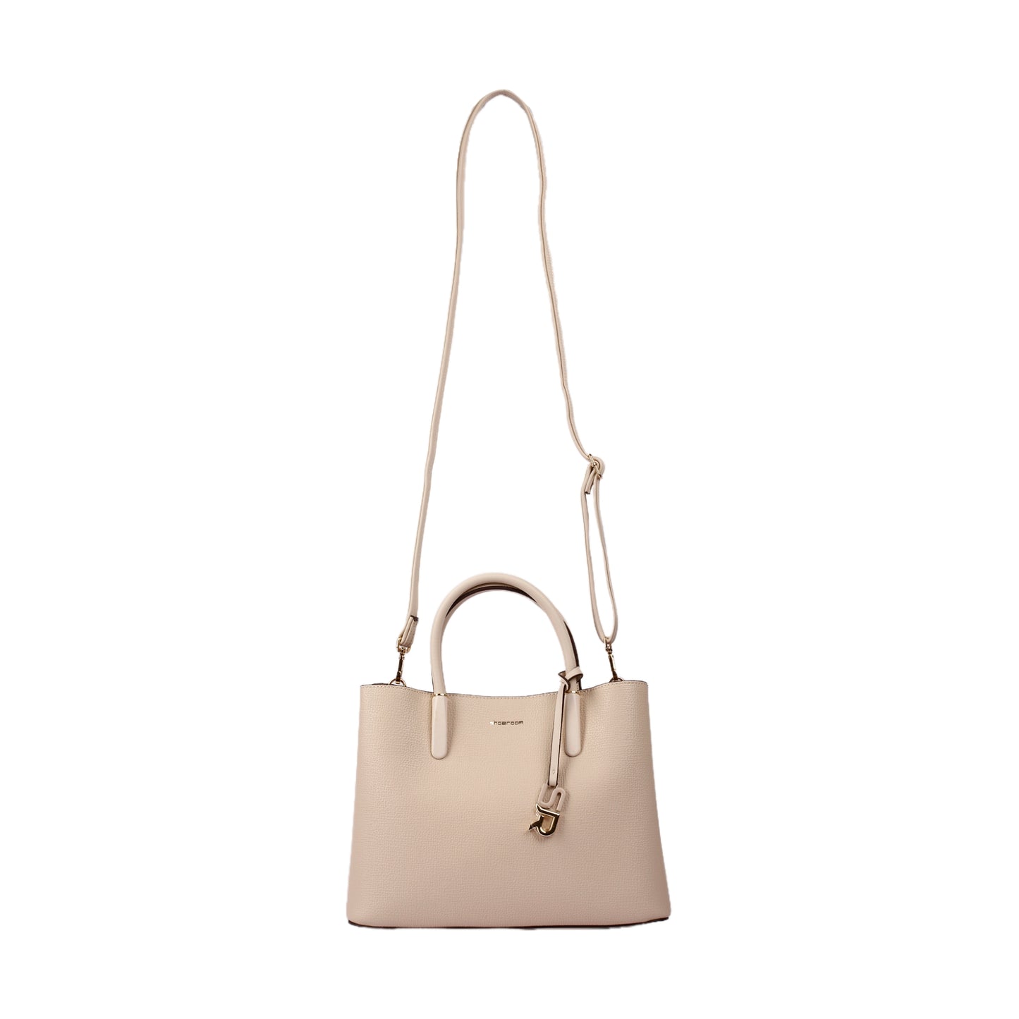 Classic Leather Handbag with Cross Handle