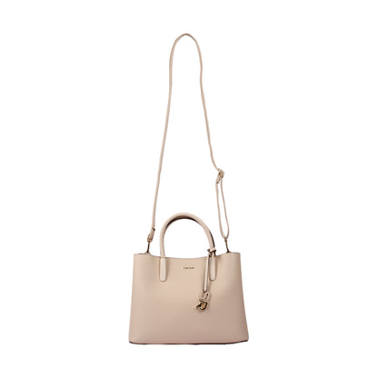 Classic Leather Handbag with Cross Handle