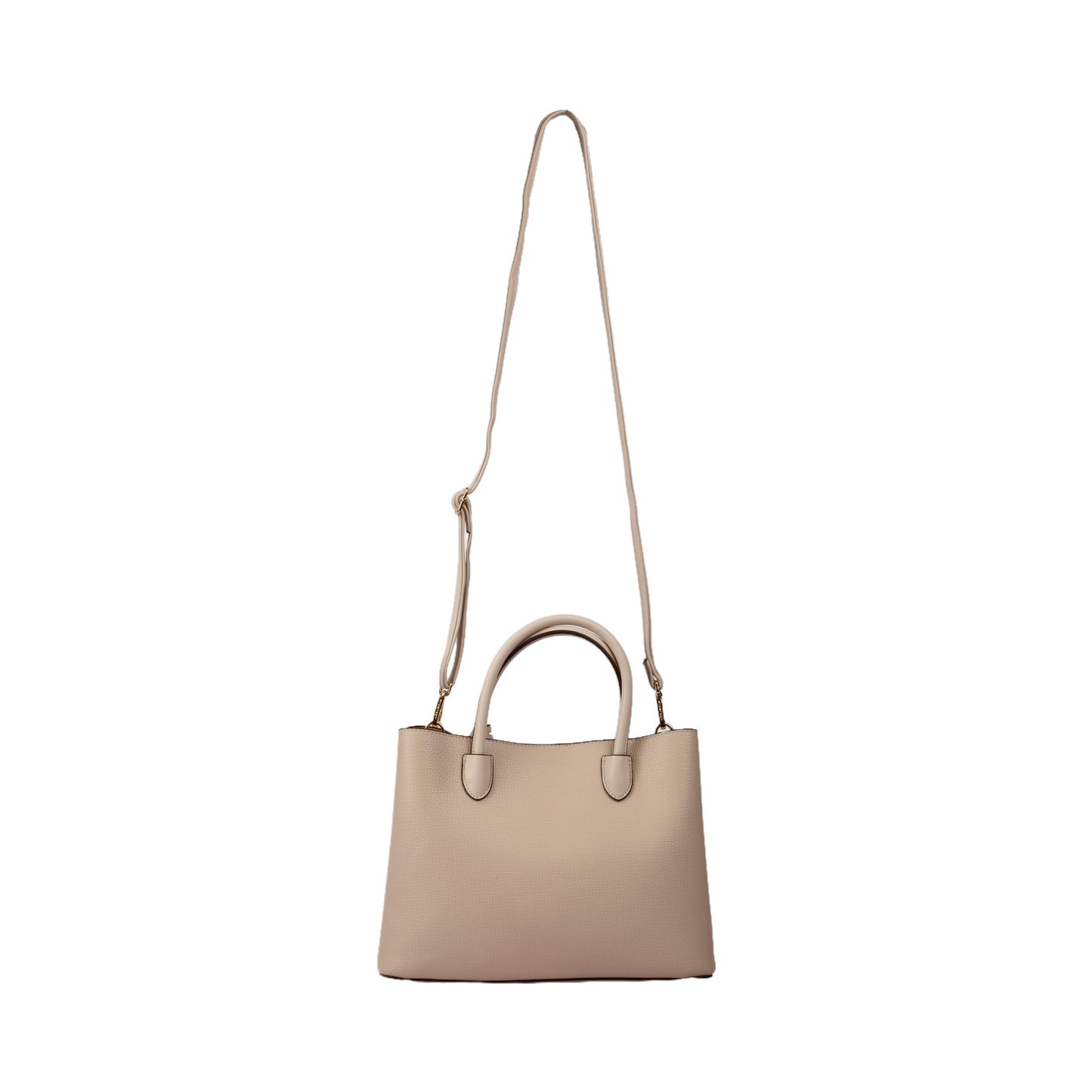 Classic Leather Handbag with Cross Handle