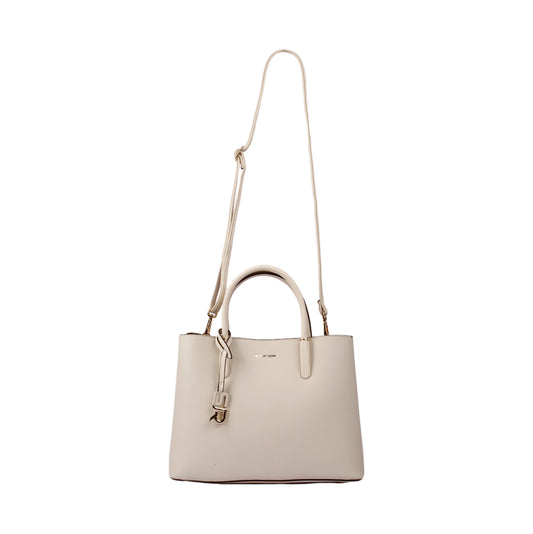 حقيبة يد جلدية كلاسيكية بمقبض متقاطع