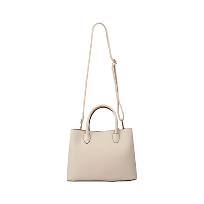 حقيبة يد جلدية كلاسيكية بمقبض متقاطع