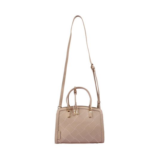 حقيبة يد مطرزة بمقبض متقاطع