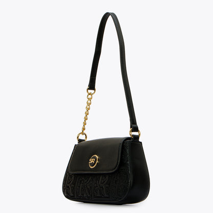 حقيبة كتف مطرزة مع مقبض