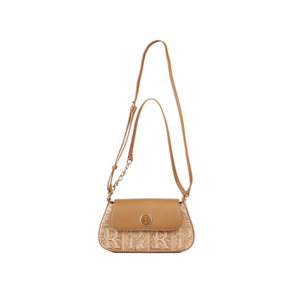 حقيبة كتف مطرزة مع مقبض