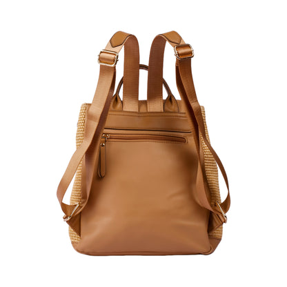 حقيبة ظهر جلدية عادية