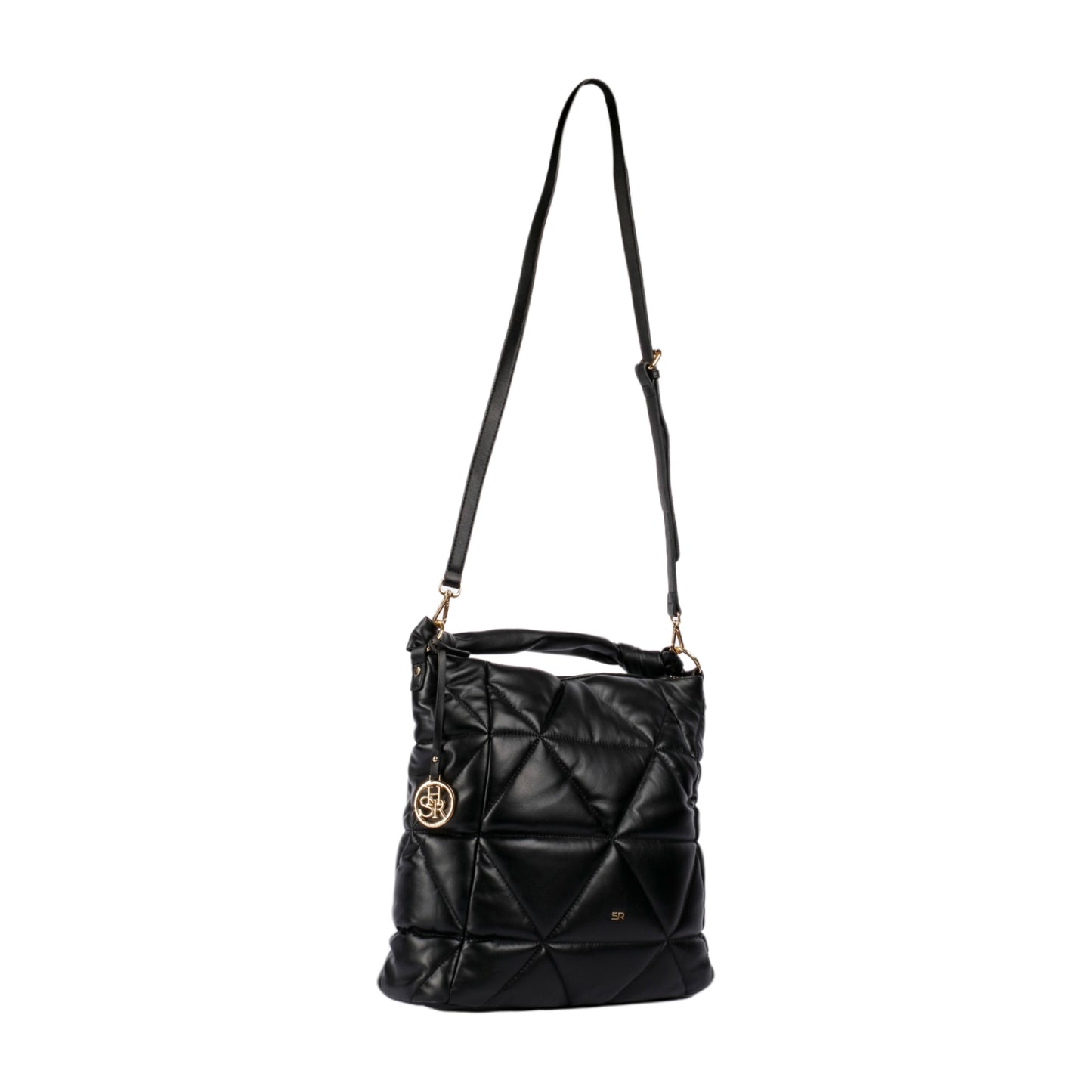 Leather Crossbody Bag with Small Handle