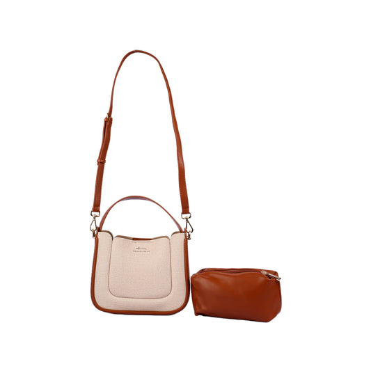 Elegant Crossbody Bag with Inner Pouch