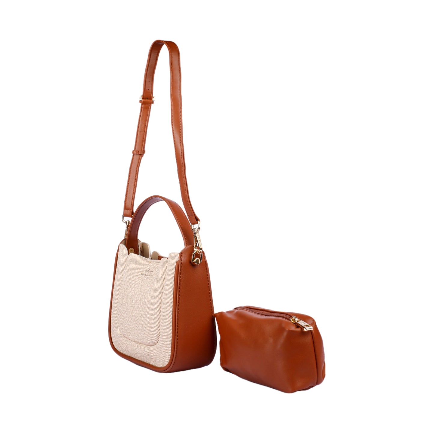 Elegant Crossbody Bag with Inner Pouch