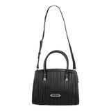 Classic Ribbed Leather Handbag