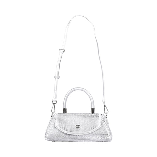 Soiree Rhinestones Mini Bag with Leather Strap