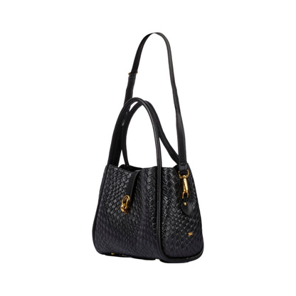 حقيبة يد جلدية محببة بمقبض طويل