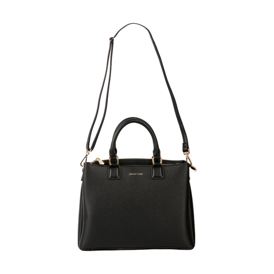 Classic Leather Handbag with Long Handle